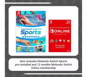 NINTENDO Switch Neon Red & Blue, Sports & Nintendo Switch Online 12 Month Membership