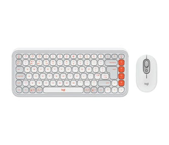 Buy Gadcet Dagenham,Logitech Pop Icon Combo Wireless Keyboard and Mouse Set - Off White and Orange (UK Style Keyboard) - Gadcet UK | UK | London | Scotland | Wales| Near Me | Cheap | Pay In 3 | Keyboard