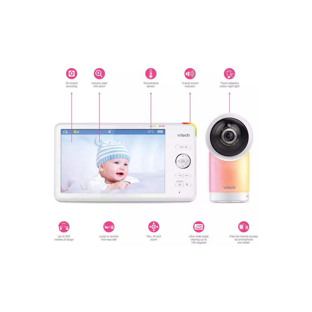 VTech RM7766HD Smart Video Baby Monitor – 7