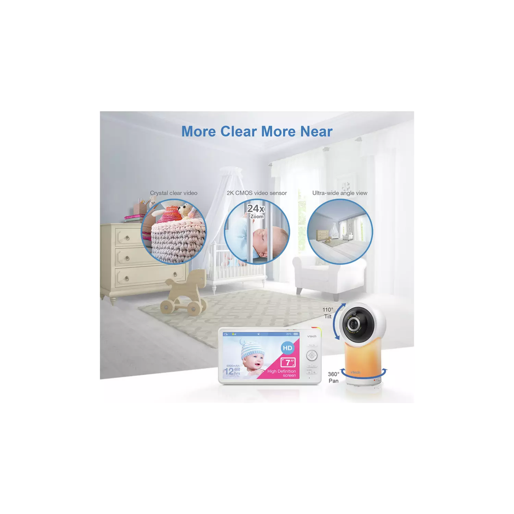 VTech RM7766HD Smart Video Baby Monitor – 7