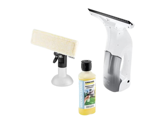 Karcher KWI 1 Plus D500 Cordless Window Vacuum Cleaner Set – Streak-Free Cleaning, Lightweight & Rechargeable