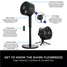 Buy Alann Trading Limited,Shark FlexBreeze FA220UK Portable 11.3" Hybrid Pedestal Fan – Charcoal Black - Gadcet UK | UK | London | Scotland | Wales| Near Me | Cheap | Pay In 3 | Desk & Pedestal Fans