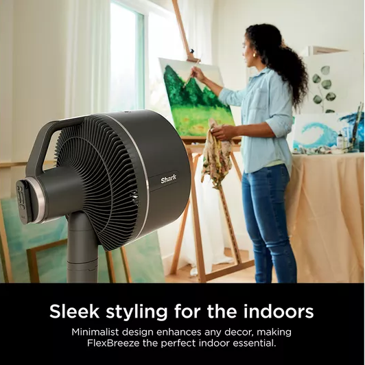 Buy Alann Trading Limited,Shark FlexBreeze FA220UK Portable 11.3" Hybrid Pedestal Fan – Charcoal Black - Gadcet UK | UK | London | Scotland | Wales| Near Me | Cheap | Pay In 3 | Desk & Pedestal Fans