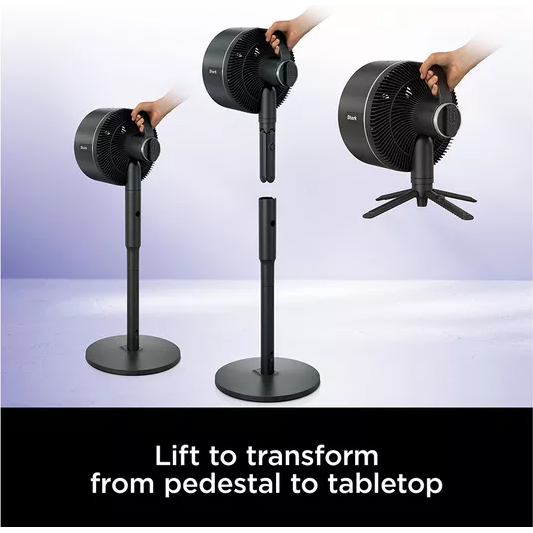 Buy Alann Trading Limited,Shark FlexBreeze FA220UK Portable 11.3" Hybrid Pedestal Fan – Charcoal Black - Gadcet UK | UK | London | Scotland | Wales| Near Me | Cheap | Pay In 3 | Desk & Pedestal Fans