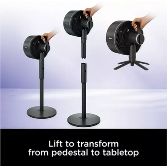 Buy Alann Trading Limited,Shark FlexBreeze FA220UK Portable 11.3" Hybrid Pedestal Fan – Charcoal Black - Gadcet UK | UK | London | Scotland | Wales| Near Me | Cheap | Pay In 3 | Desk & Pedestal Fans