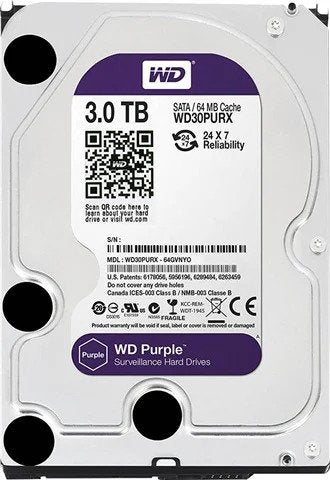 Buy Gadcet Dagenham,Western Digital WD Purple 3TB – Surveillance HDD, 3.5" SATA (WD30PURX) - Gadcet UK | UK | London | Scotland | Wales| Near Me | Cheap | Pay In 3 | Hard Drives