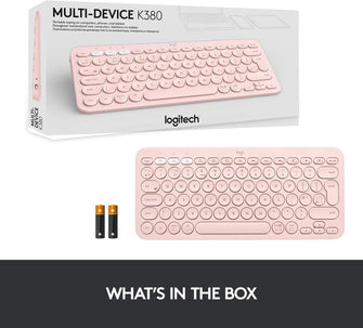 Buy Logitech,Logitech K380 Multi-Device Bluetooth Keyboard - Rose - Gadcet UK | UK | London | Scotland | Wales| Ireland | Near Me | Cheap | Pay In 3 | Keyboards