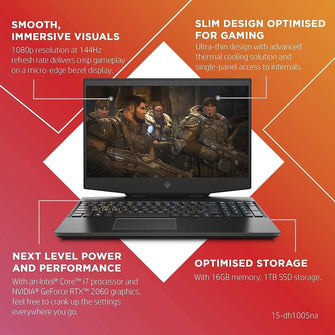 Buy HP,HP OMEN 15-dh1005na, Intel i7-10750H, 16GB RAM, 1TB SSD, RTX 2060 6GB, 15" - Shadow Black - Gadcet UK | UK | London | Scotland | Wales| Near Me | Cheap | Pay In 3 | Laptops