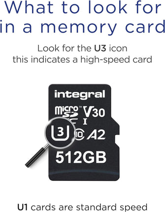 Buy Gadcet UK,Integral 512GB Micro SD Card 4K Video Premium High Speed Memory Card SDXC Up to 100MB s Read Speed and 50MB s Write speed V30 C10 U3 UHS-I A2 - Gadcet UK | UK | London | Scotland | Wales| Ireland | Near Me | Cheap | Pay In 3 | Flash Memory Cards