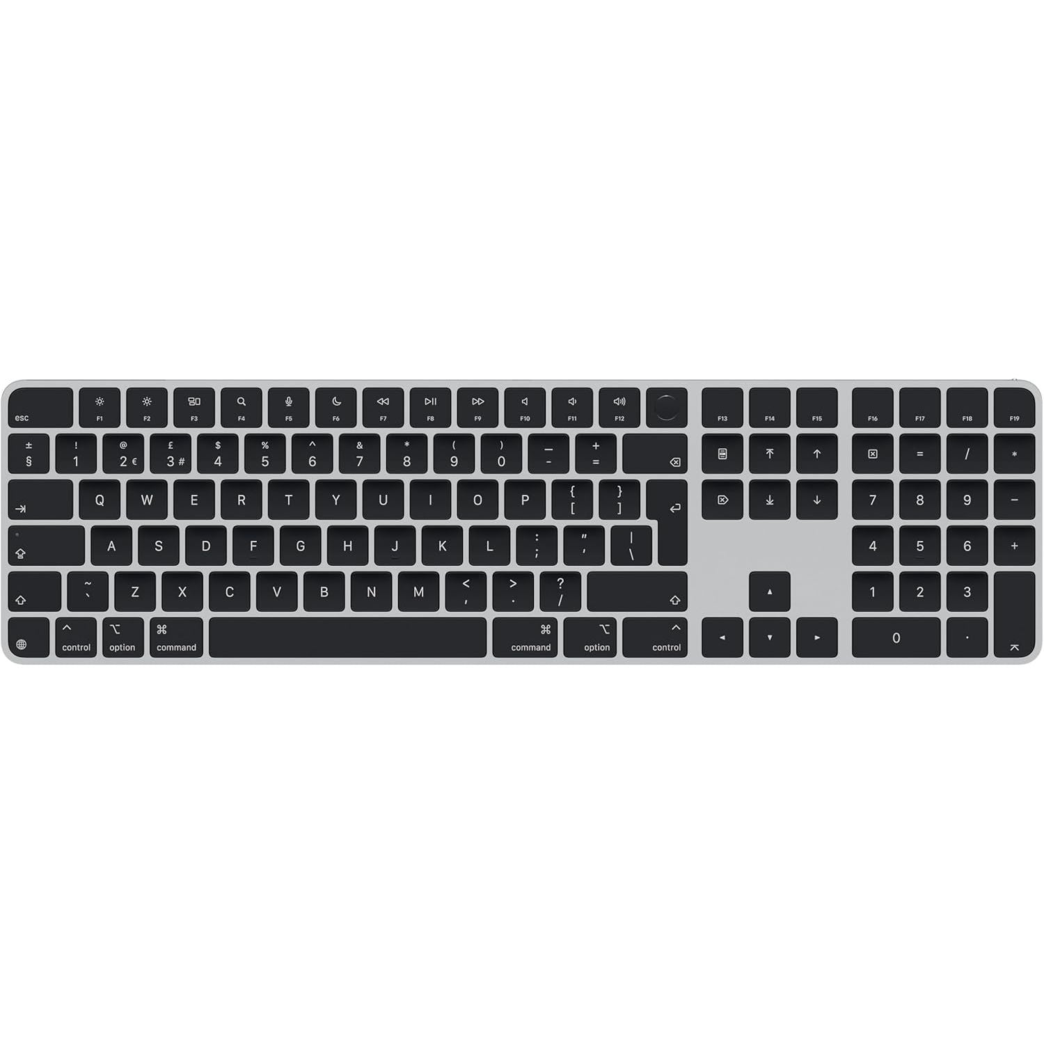 Buy Apple,Apple Magic Keyboard with Touch ID and Numeric Keypad for Mac with Apple Silicon – British English, Black Keys, USB-C, Wireless Rechargeable Keyboard - Gadcet UK | UK | London | Scotland | Wales| Near Me | Cheap | Pay In 3 | Keyboards
