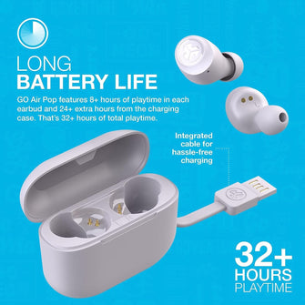 Buy JLab,JLab Go Air Pop True Wireless Earbuds - Lilac - Gadcet UK | UK | London | Scotland | Wales| Ireland | Near Me | Cheap | Pay In 3 | Earphones