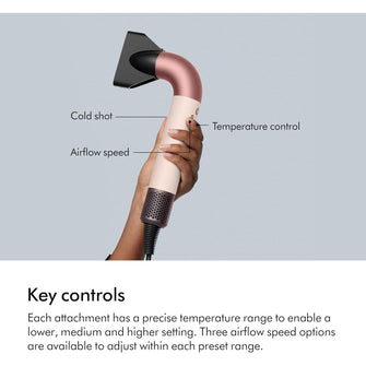 Dyson Supersonic R Hair Dryer Straight + Wavy - Pink
