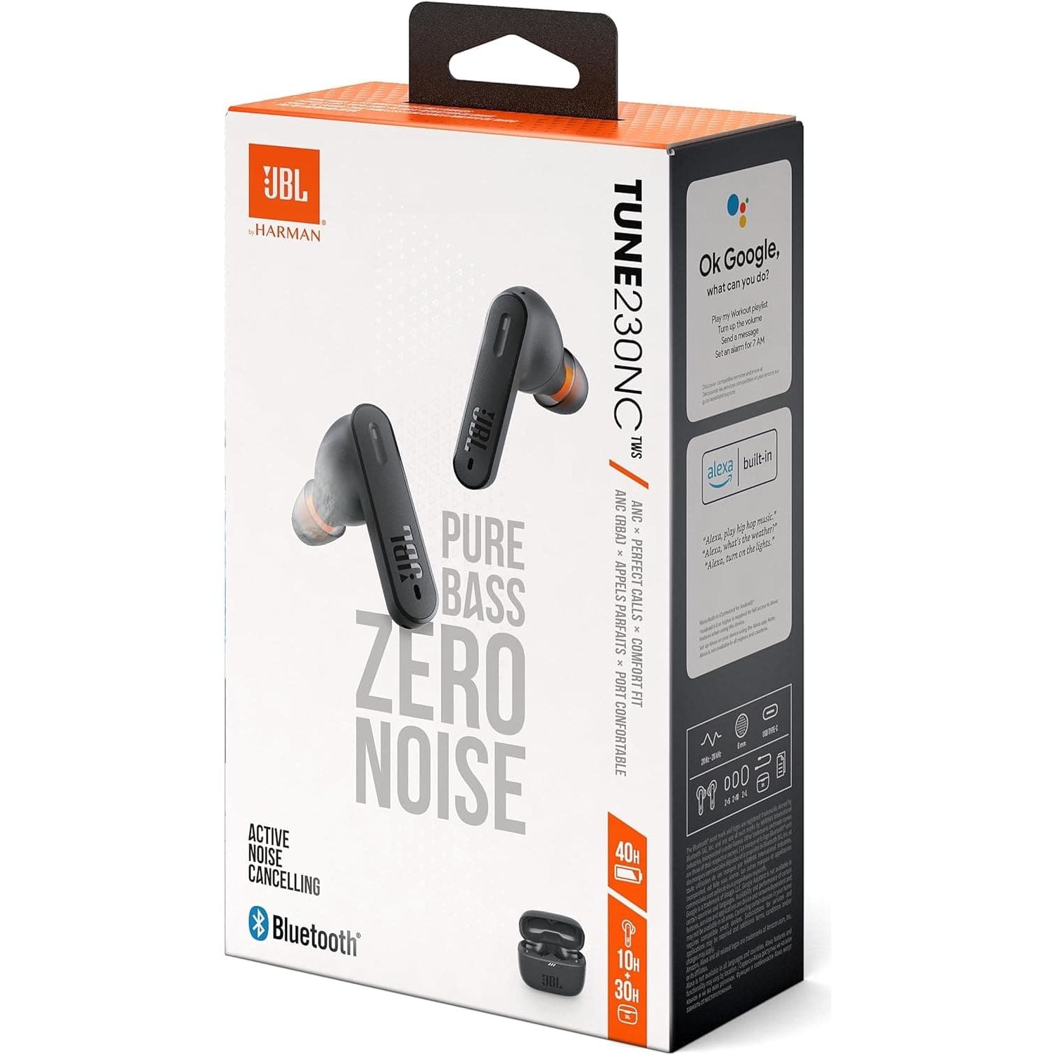 Buy JBL,JBL Tune 230NC TWS In-Ear Headphones - True Wireless Bluetooth headphones in charging case with Active Noise Cancelling and up to 40 hours battery life - Black - Gadcet UK | UK | London | Scotland | Wales| Ireland | Near Me | Cheap | Pay In 3 | Headphones & Headsets