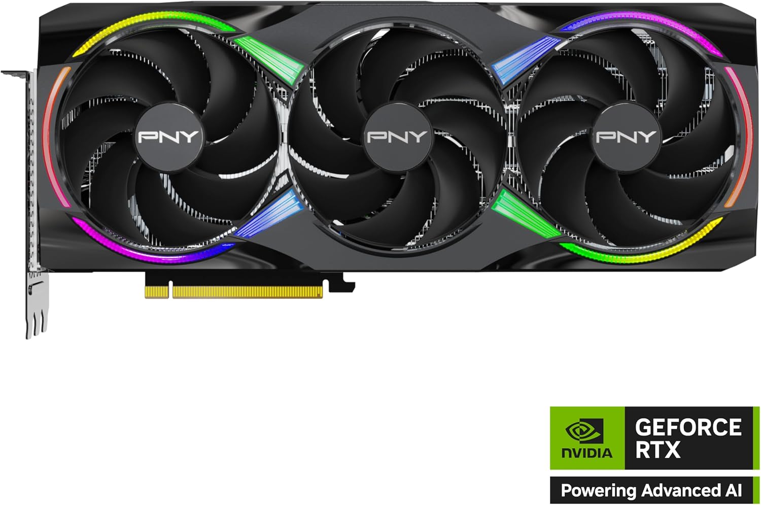 PNY GeForce RTX 5080 ARGB Overclocked Triple Fan 16GB GDDR7 Reflex 2 RTX AI DLSS4