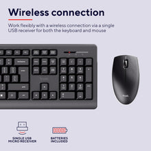 Trust Primo Wireless Keyboard and Mouse Set – Black