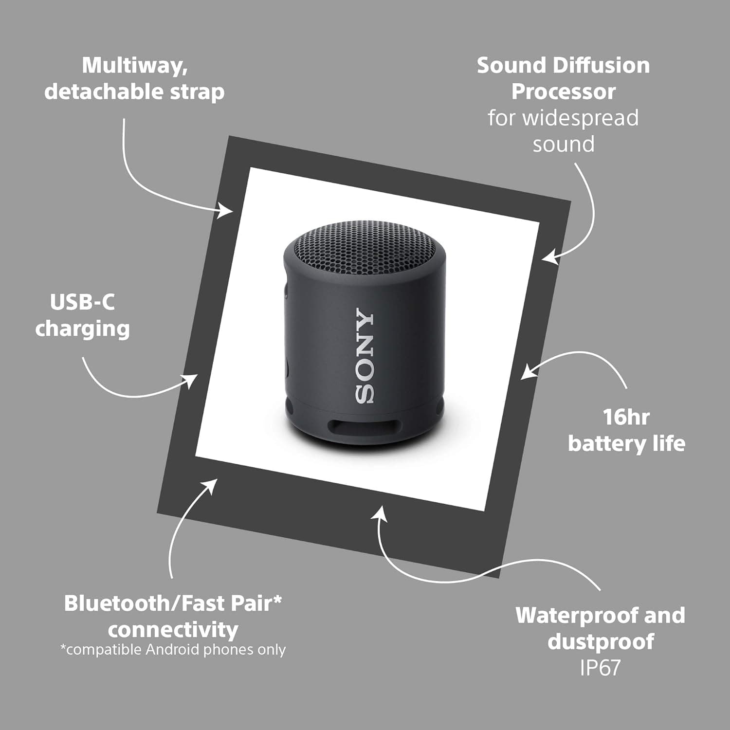 Buy Sony,Sony SRS-XB13 Bluetooth Portable Speaker - Black - Gadcet UK | UK | London | Scotland | Wales| Ireland | Near Me | Cheap | Pay In 3 | Speakers