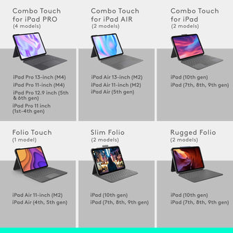 Buy Logitech,Logitech Combo Touch Keyboard Case for iPad Air 13" (M2, 2024) - Detachable Backlit Keyboard, Kickstand, QWERTY UK Layout - Grey - Gadcet UK | UK | London | Scotland | Wales| Near Me | Cheap | Pay In 3 | Keyboard Folio Case