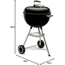 Buy Weber,Weber Classic Kettle Charcoal Grill BBQ, 47cm – Black | Porcelain-Enamelled, Lid Thermometer, Stand & Wheels (1231004) - Gadcet UK | UK | London | Scotland | Wales| Near Me | Cheap | Pay In 3 | Air Fryer & Grill