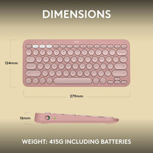 Buy Logitech,Logitech Pebble Keys 2 K380s, Multi-Device Bluetooth Wireless Keyboard with Customisable Shortcuts,Slim and Portable, Easy-Switch for Windows/macOS/iPadOS/Android/Chrome OS, QWERTY UK Layout, Rose - Gadcet UK | UK | London | Scotland | Wales| Ireland | Near Me | Cheap | Pay In 3 | Keyboards