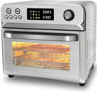 Buy HYSapientia,HYSapientia 24L Air Fryer Oven With Rotisserie Large XXL Digital Knob 1800W 10 in 1 airfryer Countertop Convection Mini Oven electric and grill, Double-layered Glass Door - Gadcet UK | UK | London | Scotland | Wales| Near Me | Cheap | Pay In 3 | AIR FRYER / GRILL