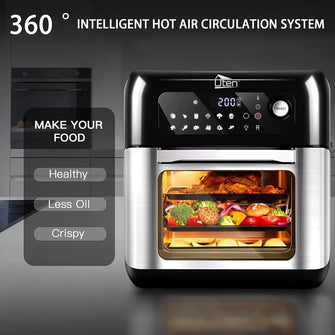 Buy Uten,Uten 10L Digital Air Fryer Oven | 1500W Smart Tabletop with LED Touch Control, 12 Presets & Recipe Book - Gadcet UK | UK | London | Scotland | Wales| Near Me | Cheap | Pay In 3 | Small Kitchen Appliances