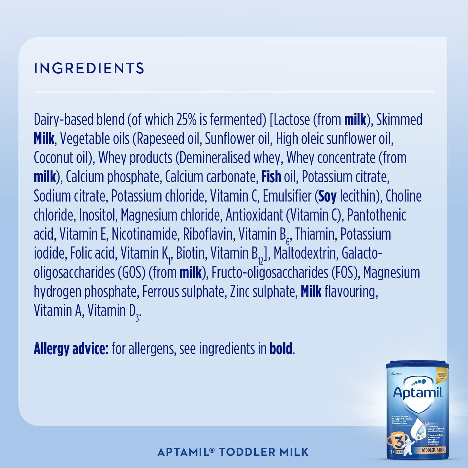 Buy APTAMIL,Aptamil 3 Toddler Milk Formula Powder 1+ Years 800g (Pack of 6) - Gadcet UK | UK | London | Scotland | Wales| Ireland | Near Me | Cheap | Pay In 3 | 
