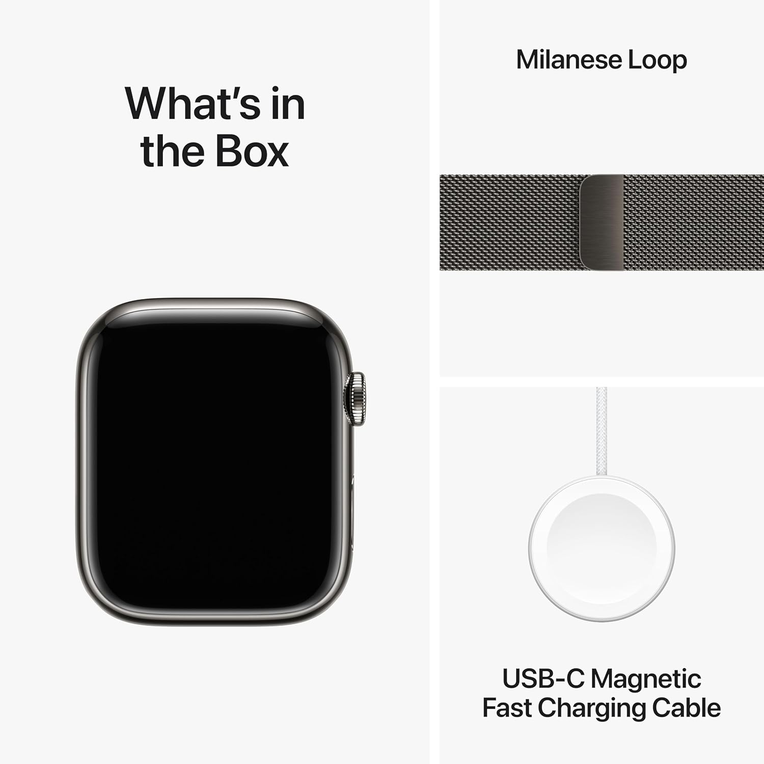 Buy Apple,Apple Watch Series 9 45MMGPS + Cellular Graphite Stainless Steel Case with Graphite Milanese Loop - Gadcet UK | UK | London | Scotland | Wales| Near Me | Cheap | Pay In 3 | Smart Watches
