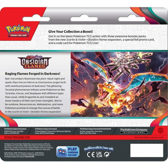Buy Gadcet UK,Pokémon Scarlet & Violet 3 Obsidian Flames 3-Pack Display - Gadcet UK | UK | London | Scotland | Wales| Near Me | Cheap | Pay In 3 | Toys & Games