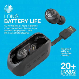 Buy JLab,JLab Go Air Wireless Earphones, True Wireless Ear Buds - Black - Gadcet UK | UK | London | Scotland | Wales| Ireland | Near Me | Cheap | Pay In 3 | Earphones