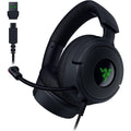 Buy Kraken,Razer Kraken V4 X Wired PC Gaming Headset - TriForce 40mm Drivers, Retractable Mic, 7.1 Surround Sound, Chroma RGB, USB-C for PC, Console & Phones - Black - Gadcet UK | UK | London | Scotland | Wales| Near Me | Cheap | Pay In 3 | Headphones & Headsets