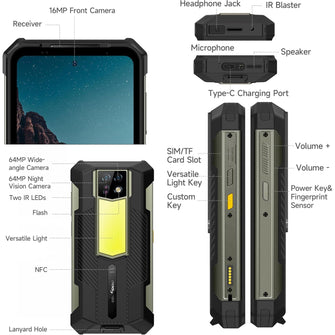 Buy Ulefone,Ulefone Armor 24 Rugged Smartphone – 22000mAh Battery, 66W Fast Charging, 24GB RAM + 256GB/2TB Storage, Android 14, 64MP + 64MP Night Vision, 120Hz 6.78" Corning Gorilla Glass, 4G, 3-Card Slot, Built-in LED Light, Waterproof - Gadcet UK | UK | London | Scotland | Wales| Near Me | Cheap | Pay In 3 | Unlocked Mobile Phone