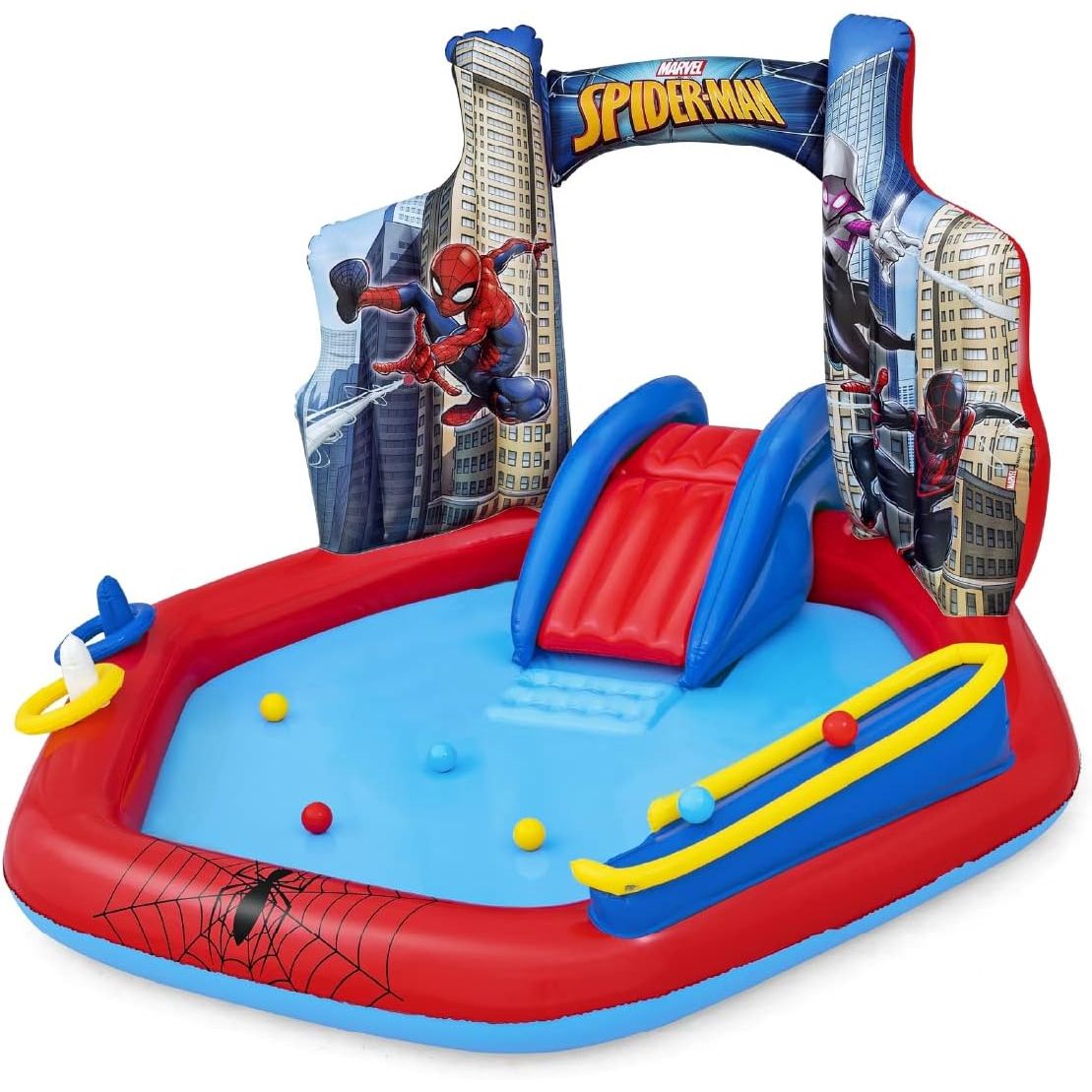 Buy Bestway,Bestway Spider-Man Inflatable Play Centre – Marvel Water Slide & Garden Play Toy with Repair Patch - Gadcet UK | UK | London | Scotland | Wales| Near Me | Cheap | Pay In 3 | Toys & Games