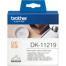 Buy Brother,Brother DK-11219 Label Roll – Round Labels, Black on White, 12mm, 1200 Labels, Genuine Brother Supplies - Gadcet UK | UK | London | Scotland | Wales| Near Me | Cheap | Pay In 3 | Toner & Inkjet Cartridge Refills