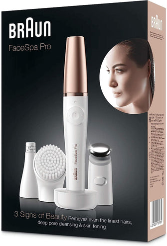 Buy Braun,Braun FaceSpa Face Epilator, Hair Removal - White/Bronze - Gadcet.com | UK | London | Scotland | Wales| Ireland | Near Me | Cheap | Pay In 3 | Health & Beauty