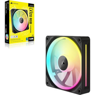 Buy Corsair,Corsair iCUE LINK LX120 RGB 120mm PWM Fan - Single Pack, Dual Light Loops, AirGuide Technology - Black - Gadcet UK | UK | London | Scotland | Wales| Near Me | Cheap | Pay In 3 | Computer & Accessories