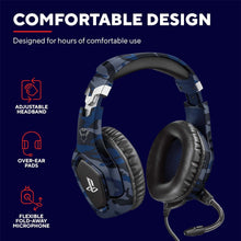 Buy Trust,Trust Gaming GXT 488 Forze-B Gaming Headset [Officially Licensed for PlayStation], Over-Ear with Flexible Mic & Inline Remote, Compatible with PS4 & PS5 - Blue - Gadcet UK | UK | London | Scotland | Wales| Near Me | Cheap | Pay In 3 | Headphones & Headsets