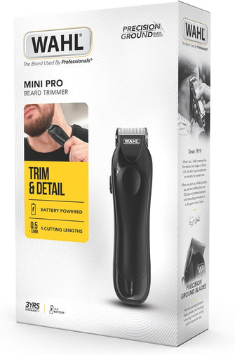 Buy Wahl,Wahl Mini Pro Cordless Trimmer – Beard & Hair Trimmer for Men, Battery Powered, Lightweight Grooming Kit - Gadcet UK | UK | London | Scotland | Wales| Near Me | Cheap | Pay In 3 | Trimmer & Shavers