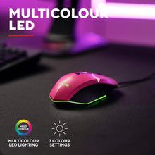 Buy Trust,Trust GXT 109P Felox Gaming Mouse – 6 Programmable Buttons, RGB Lighting, 200-6400 DPI, USB, Pink - Gadcet UK | UK | London | Scotland | Wales| Near Me | Cheap | Pay In 3 | Mice & Trackballs