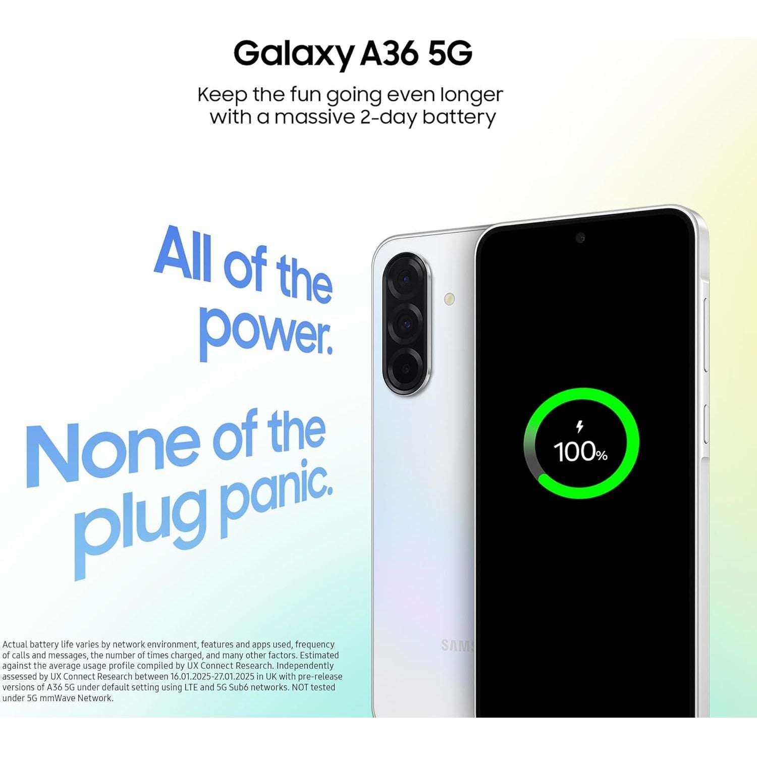 Samsung Galaxy A36 5G 256GB 8GB RAM Awesome Lavender Dual SIM Unlocked Mobile Phone