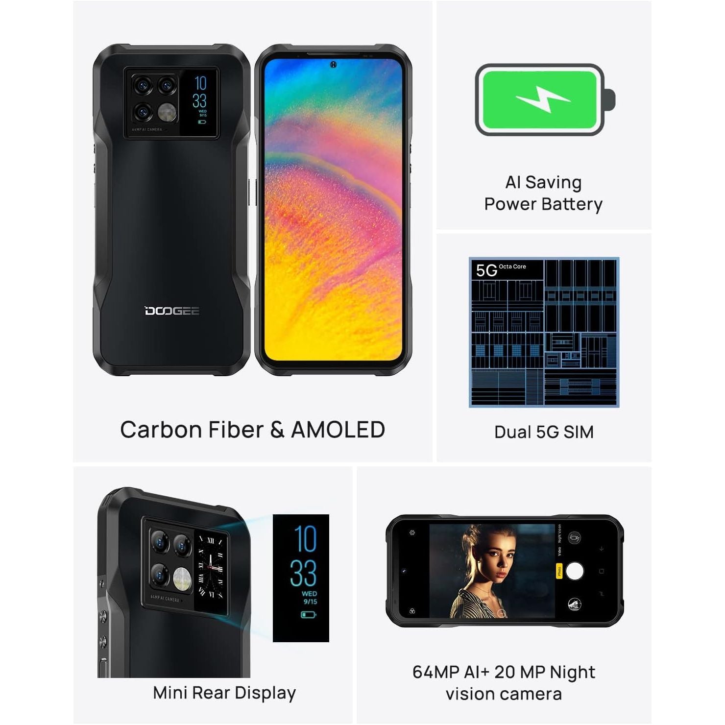 Buy DOOGEE,Doogee V20 5G Rugged Mobile Phone 8GB RAM 256GB Black Unlocked - Gadcet UK | UK | London | Scotland | Wales| Near Me | Cheap | Pay In 3 | Mobile & Smart Phones