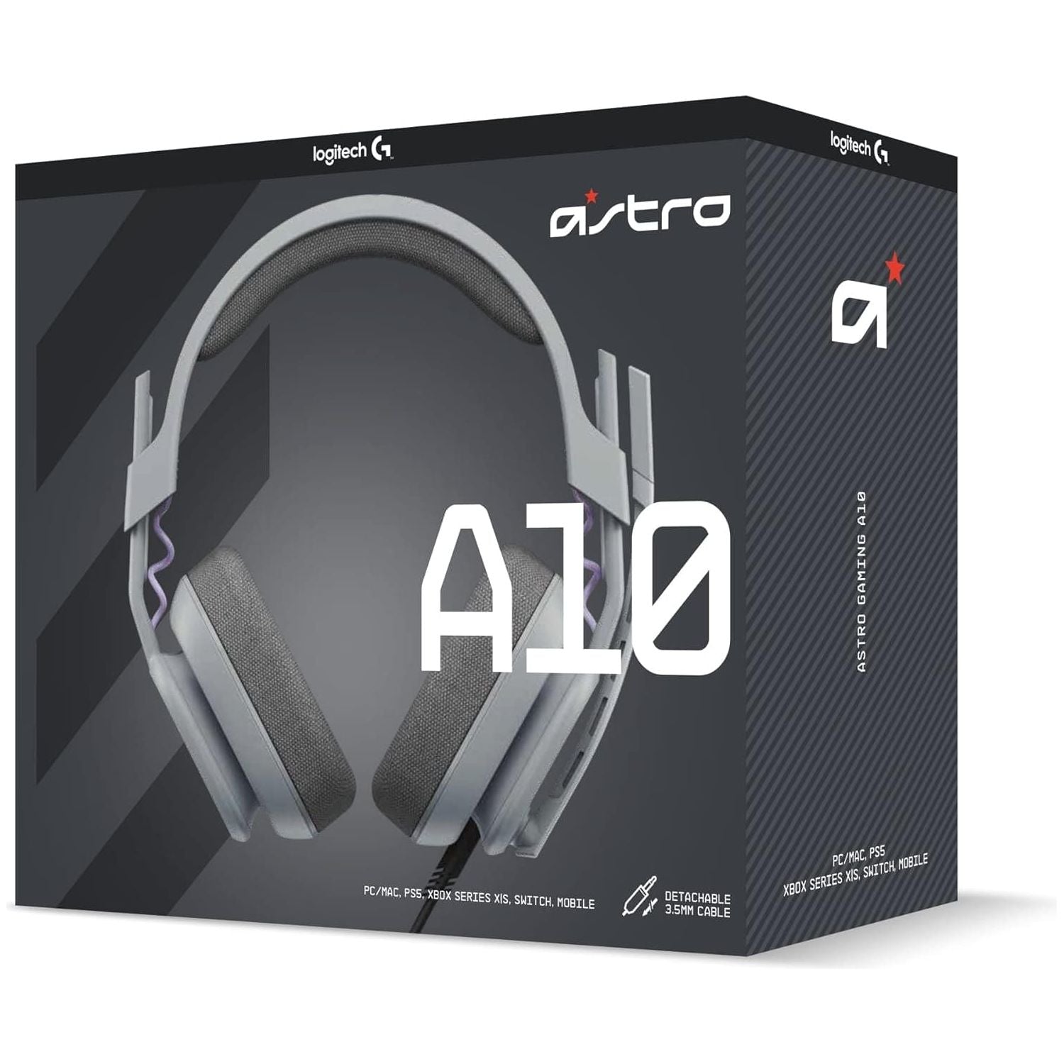Buy ASTRO Gaming,ASTRO A10 Gaming Headset Gen 2 Wired Headset, Over-ear Gaming Headphones, Lightweight, Flip-to-mute microphone, 32 mm drivers, For Xbox Series X|S, Xbox One, PS5, PS4, Nintendo Switch, PC - Grey - Gadcet UK | UK | London | Scotland | Wales| Near Me | Cheap | Pay In 3 | Headphones & Headsets