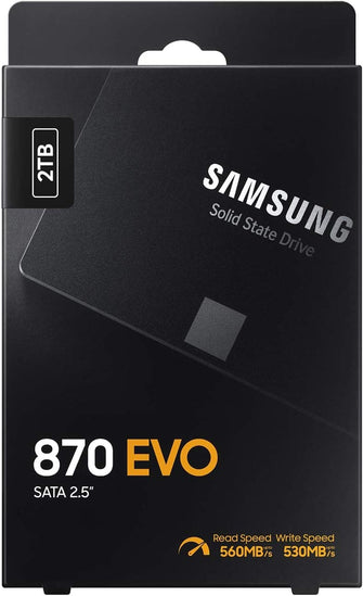 Buy Samsung,Samsung 870 Evo 2TB SATA SSD - Gadcet.com | UK | London | Scotland | Wales| Ireland | Near Me | Cheap | Pay In 3 | External hard drives