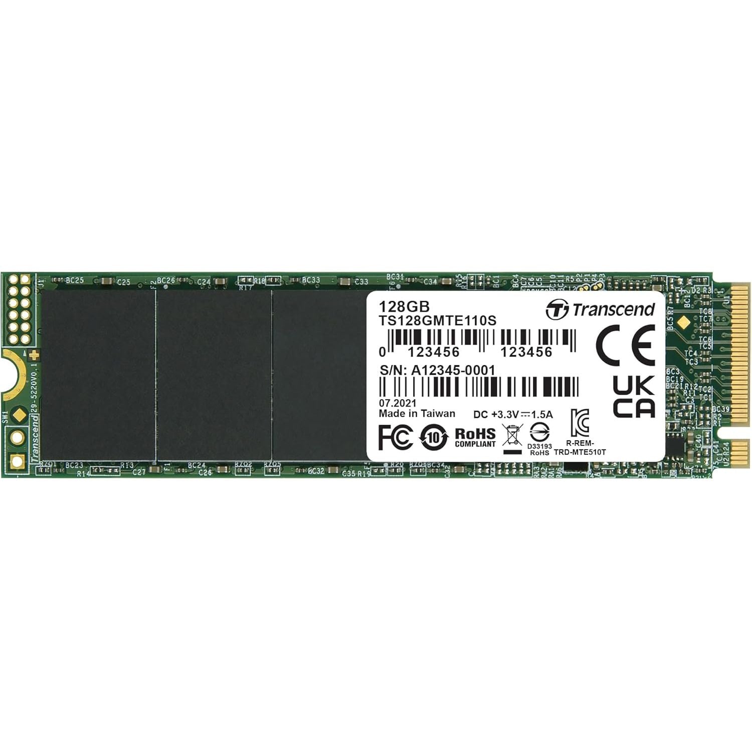 Buy Transcend,Transcend 128GB MTE110S NVMe PCIe Gen3 x4 M.2 2280 SSD – 3D TLC NAND (TS128GMTE110S) - Gadcet UK | UK | London | Scotland | Wales| Near Me | Cheap | Pay In 3 | Hard Drive