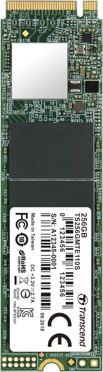 Buy Transcend,Transcend MTE110S 256 GB NVMe PCIe Gen3 x4 M.2 2280 Internal Solid State Drive (SSD) 3D TLC NAND (TS256GMTE110S) - Gadcet UK | UK | London | Scotland | Wales| Ireland | Near Me | Cheap | Pay In 3 | RAM