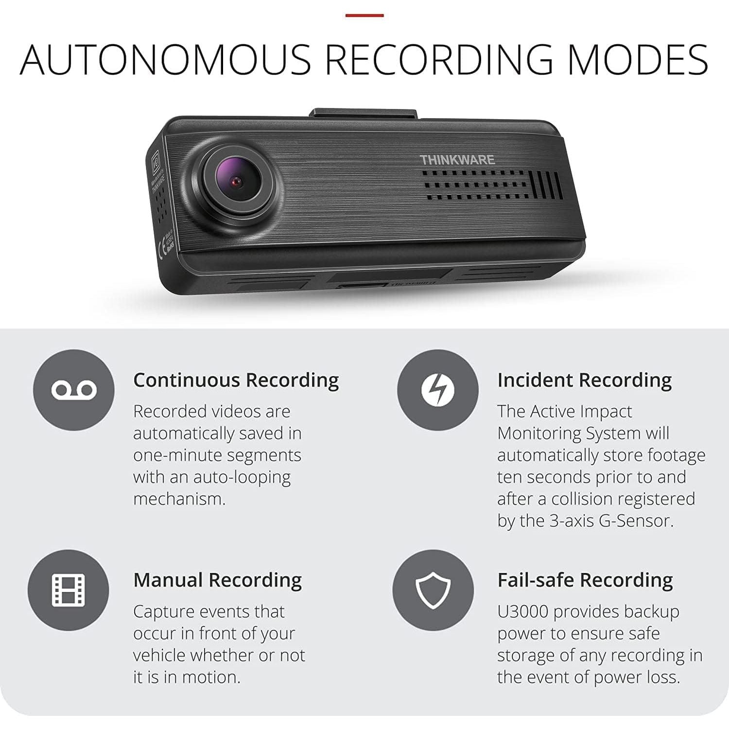 Buy Thinkware,Thinkware F200PRO Dash Cam Full 1080p Front and Rear Car Camera Dashcam - Super Night Vision, Includes 32GB SD card, GPS, Plug & Play and Hardwire lead for Battery Safe Parking Mode - Android/iOS App - Gadcet UK | UK | London | Scotland | Wales| Ireland | Near Me | Cheap | Pay In 3 | Electronics Accessories