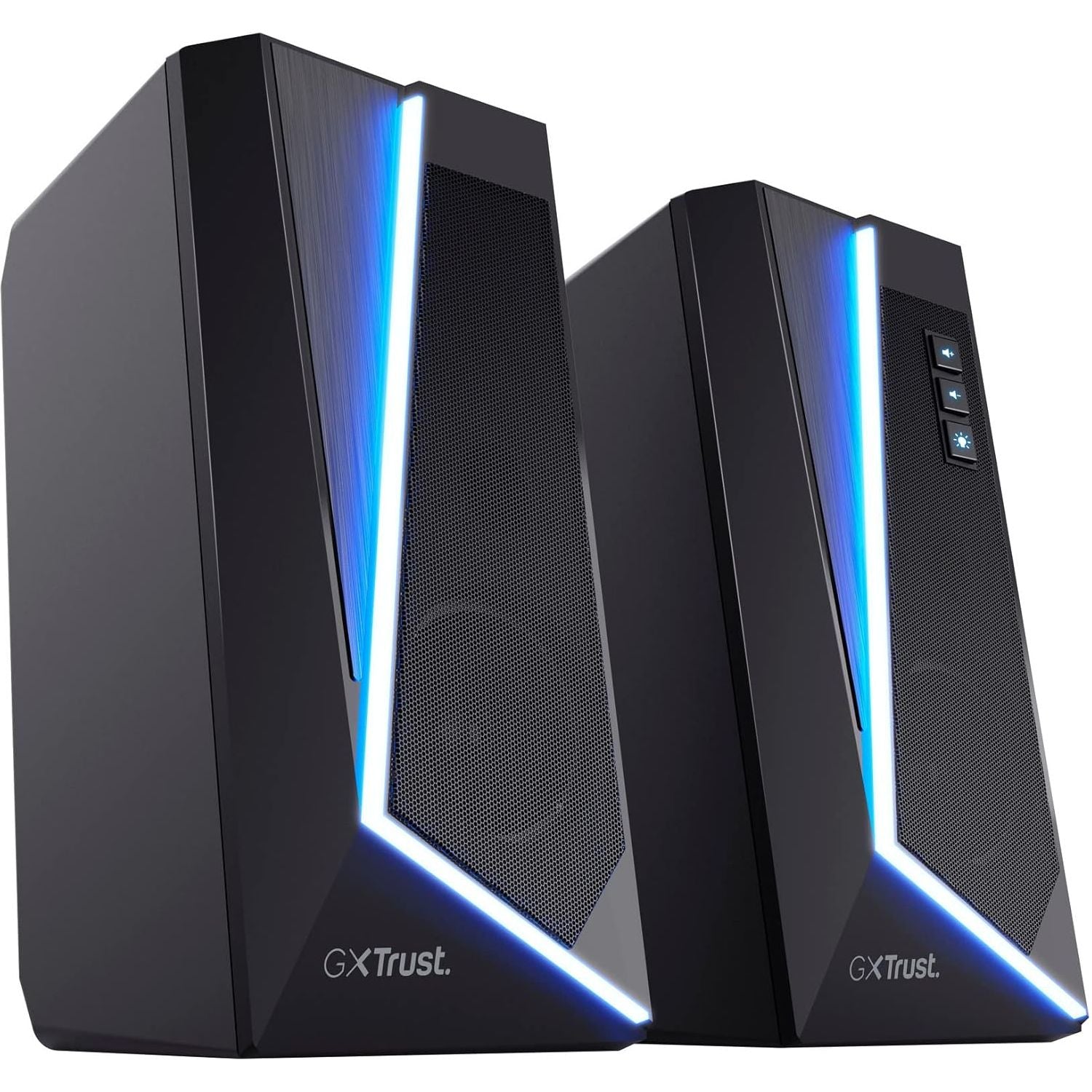 Buy RGB,Trust Gaming GXT 609 Zoxa 2.0 PC Speakers, 12W, RGB Lighting, USB Powered, 3.5mm AUX, Volume Control, Stereo Speakers for Desktop & Laptop - Black - Gadcet UK | UK | London | Scotland | Wales| Near Me | Cheap | Pay In 3 | Speakers