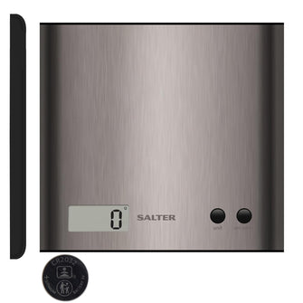 Buy Salter,Salter 1087 SSDR Arc Digital Kitchen Scale – 3kg Capacity, Slim Stainless Steel Design, Add & Weigh (Tare) Function – Battery Included - Gadcet UK | UK | London | Scotland | Wales| Near Me | Cheap | Pay In 3 | Smart Scale