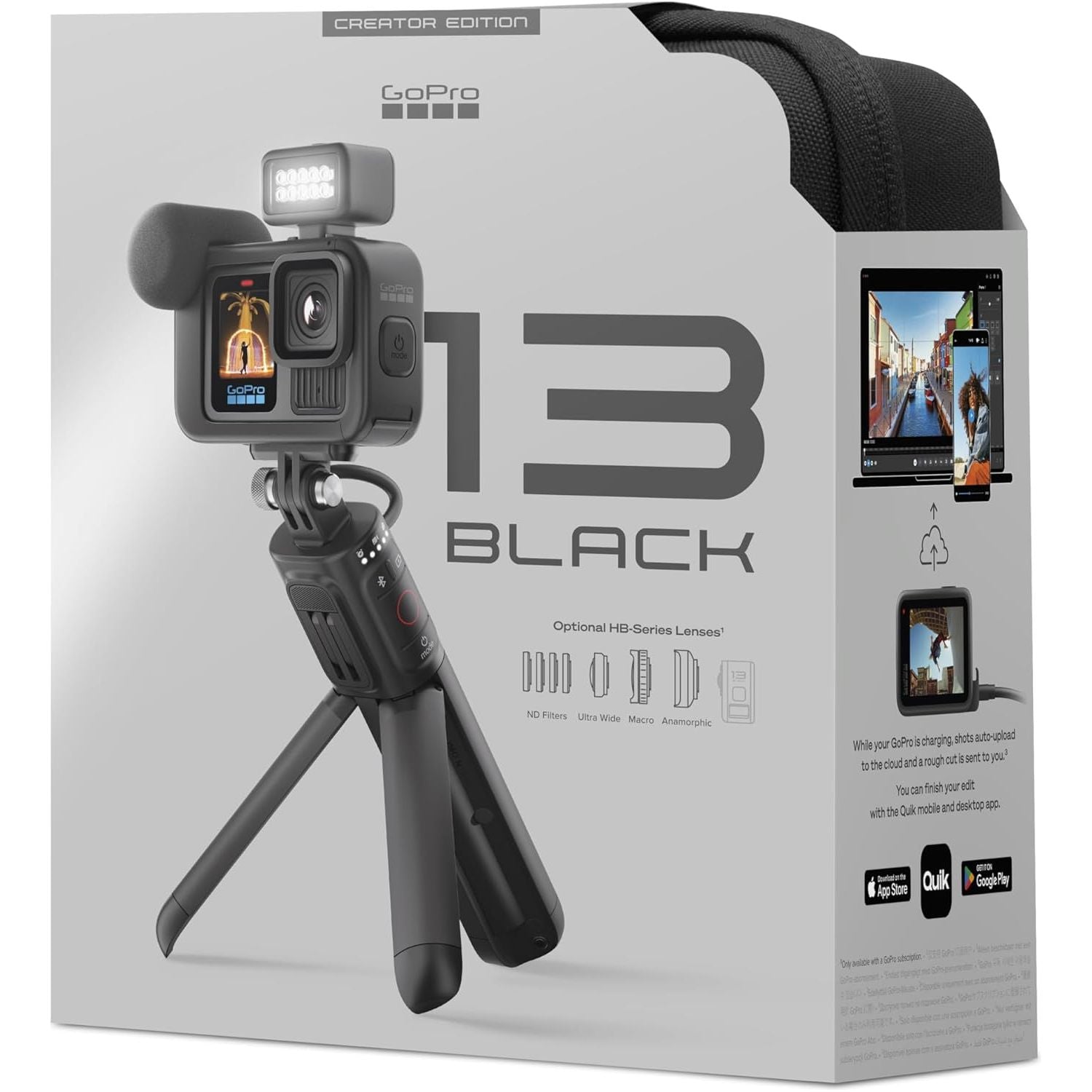Buy GoPro,GoPro HERO13 Black Creator Edition | Volta Grip, Media Mod, Light Mod, Enduro Battery & Case - Gadcet UK | UK | London | Scotland | Wales| Near Me | Cheap | Pay In 3 | Action Cameras
