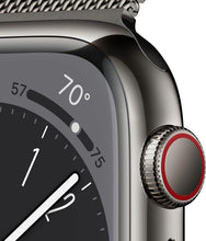 Apple Watch Series 8 (GPS + Cellular 45mm) Smart watch - Graphite Stainless Steel Case with Graphite Milanese Loop