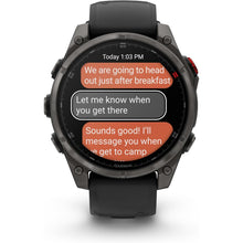 Buy GARMIN,GARMIN fēnix 8 Pro AMOLED Premium Multisport GPS Smartwatch – 47mm, Sapphire Lens, Carbon Gray DLC Titanium (Black/Pebble Gray Band), Built-in Speaker, Up to 27 Days Battery - Gadcet UK | UK | London | Scotland | Wales| Near Me | Cheap | Pay In 3 | Smart Watches